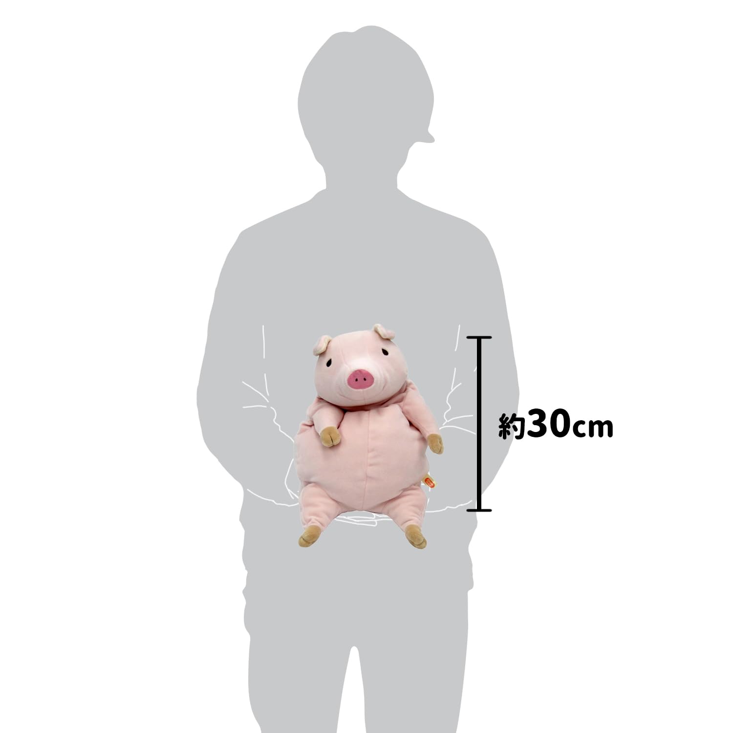 Amazon.co.jp: シナダグローバル もちシリーズ もちぶた ピンク (L) 22
